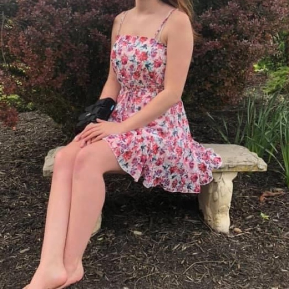 Pink Floral Dress